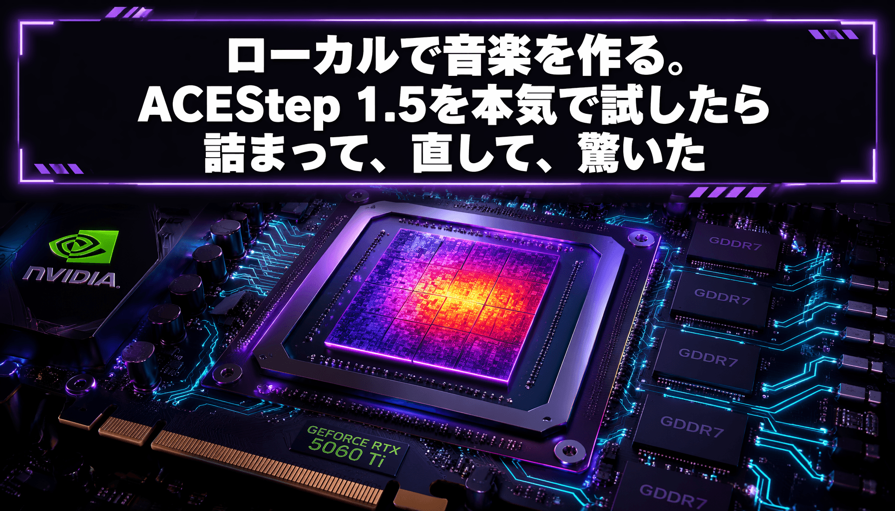 ローカルで音楽を作る。ACEStep 1.5を本気で試したら詰まって、直して、驚いた