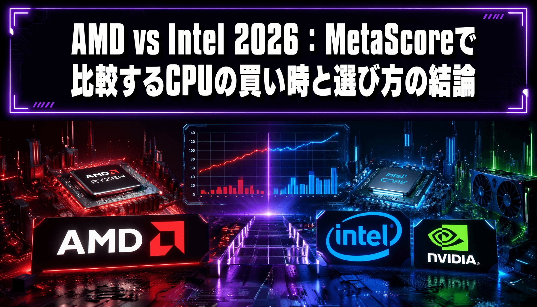 AMD vs Intel 2026：MetaScoreで比較するCPUの買い時と選び方の結論
