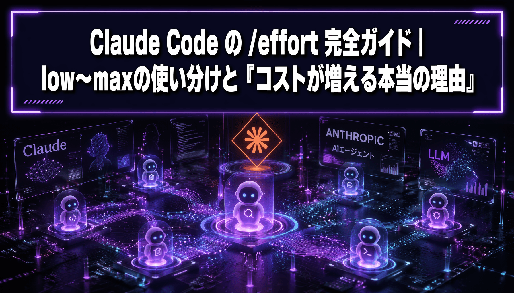 Claude Code の /effort 完全ガイド｜low〜maxの使い分けと『コストが増える本当の理由』