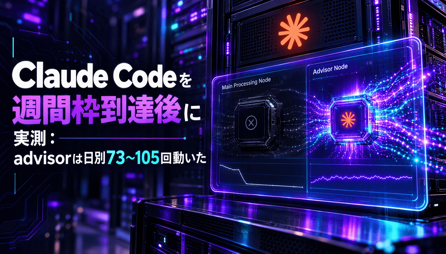 Claude Codeを週間枠到達後に実測：advisorは日別73〜105回動いた