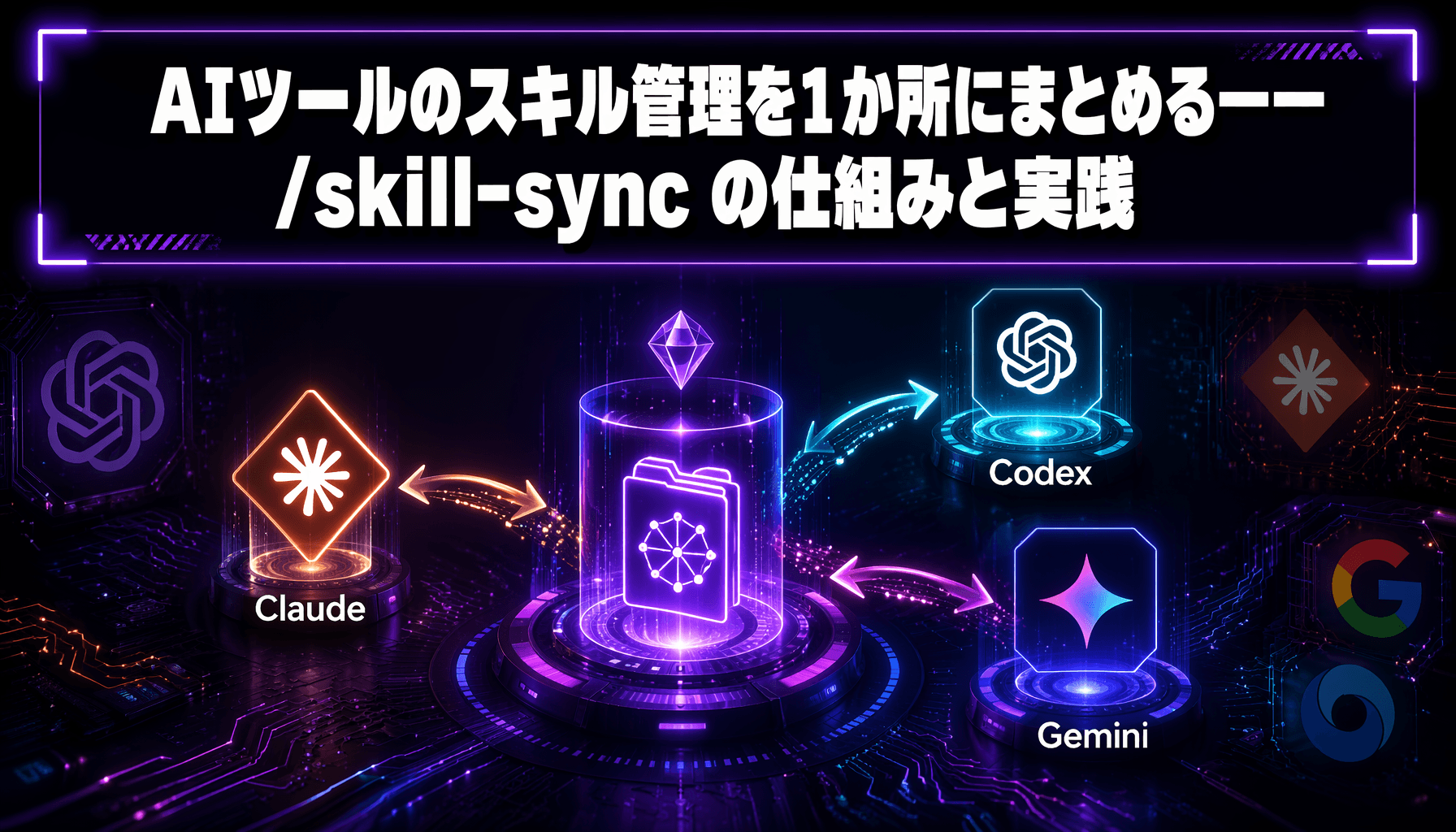 AIツールのスキル管理を1か所にまとめる——/skill-sync の仕組みと実践