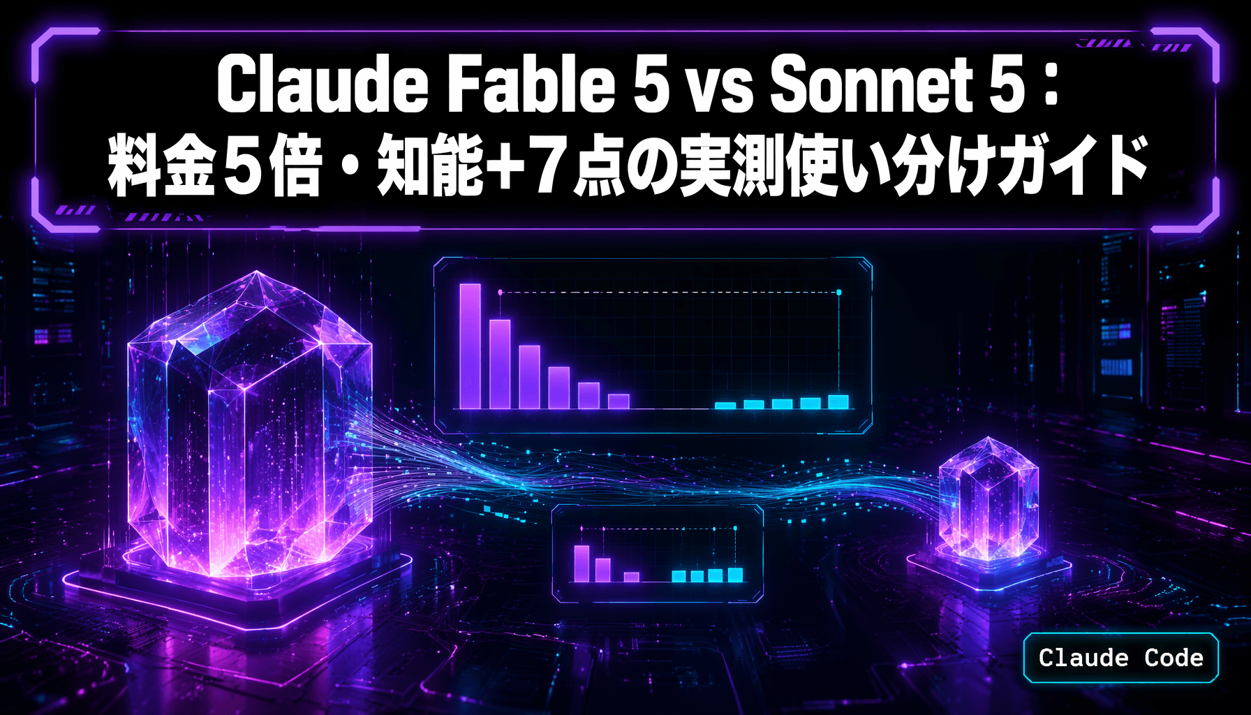 Claude Fable 5 vs Sonnet 5：料金5倍・知能+7点の実測使い分けガイド