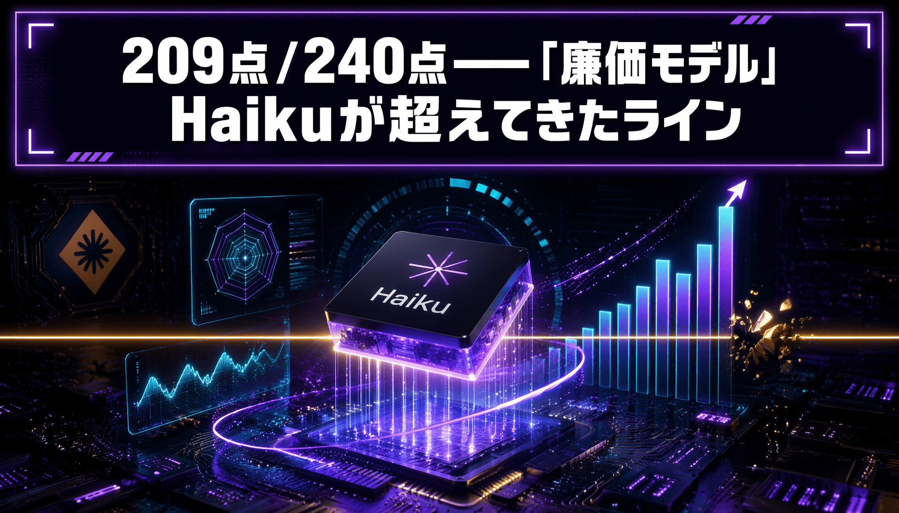 209点/240点——「廉価モデル」Haikuが超えてきたライン