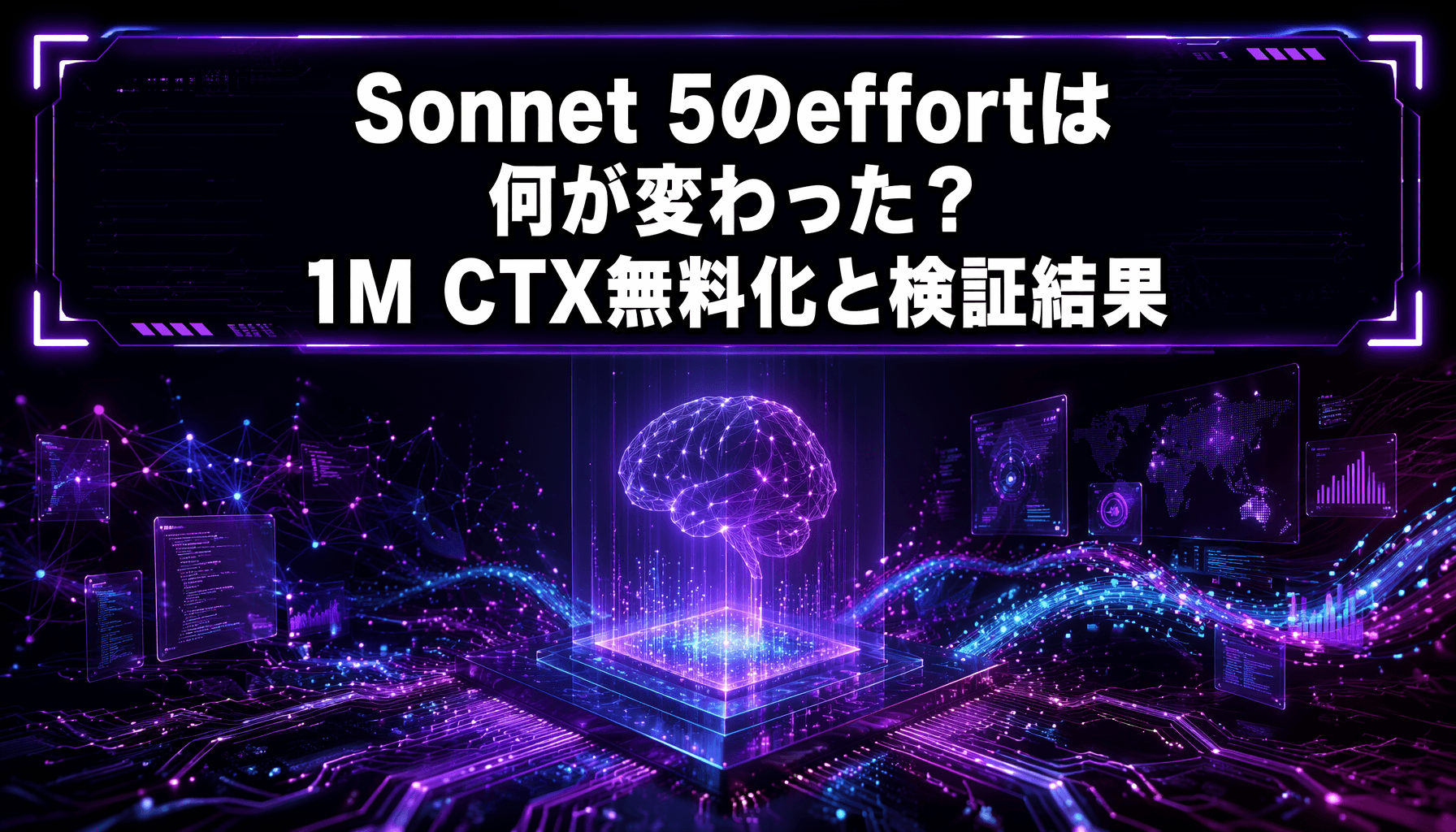 Sonnet 5のeffortは何が変わった？1M CTX無料化と検証結果