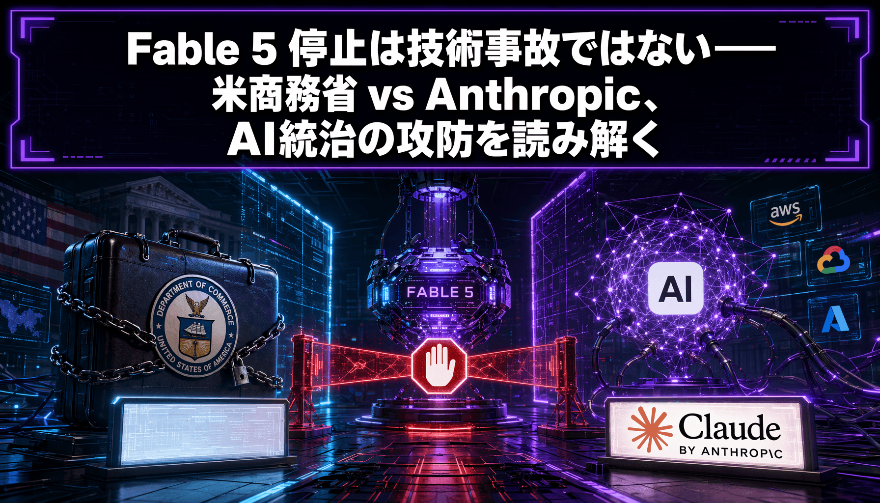 Fable 5 停止は技術事故ではない——米商務省 vs Anthropic、AI統治の攻防を読み解く