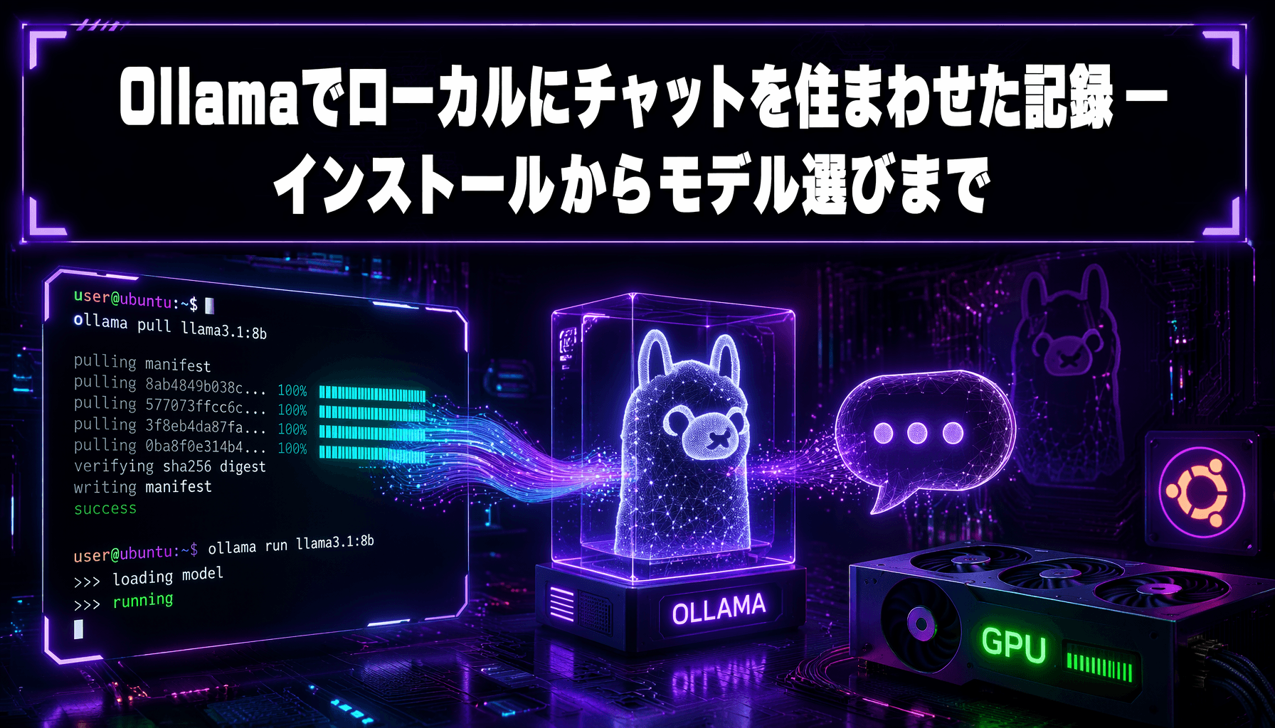 Ollamaでローカルにチャットを住まわせた記録 — インストールからモデル選びまで