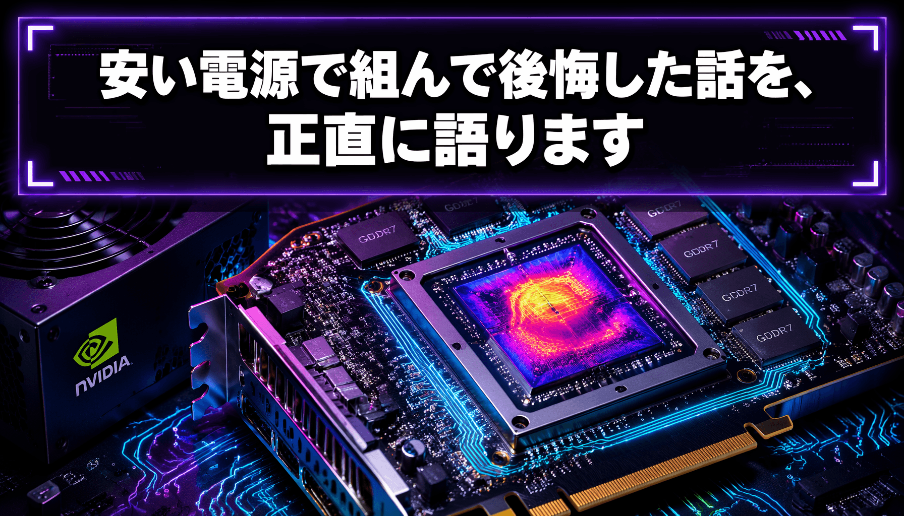安い電源で組んで後悔した話を、正直に語ります