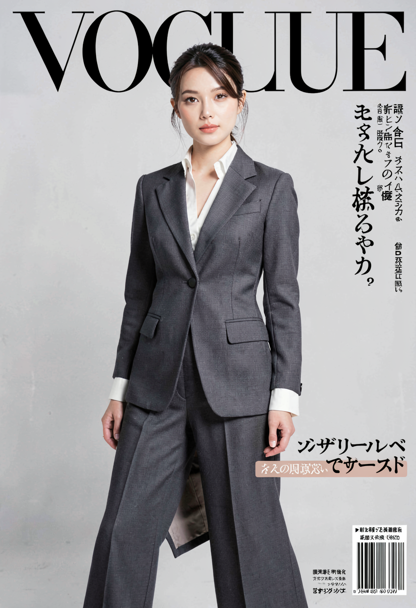 FLUX.2 klein - 女性誌表紙風