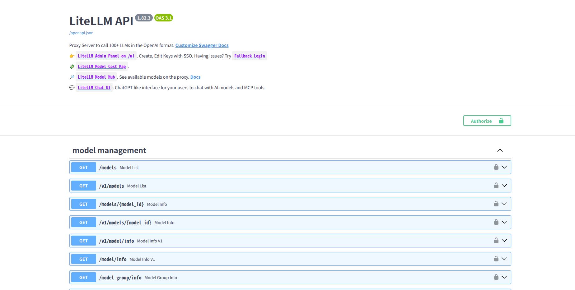 LiteLLM Swagger UI — 100以上のLLMをOpenAI互換形式で呼び出せるプロキシサーバー
